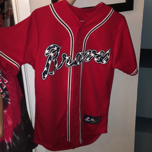 Atlanta Braves Jersey With Stars Logo 